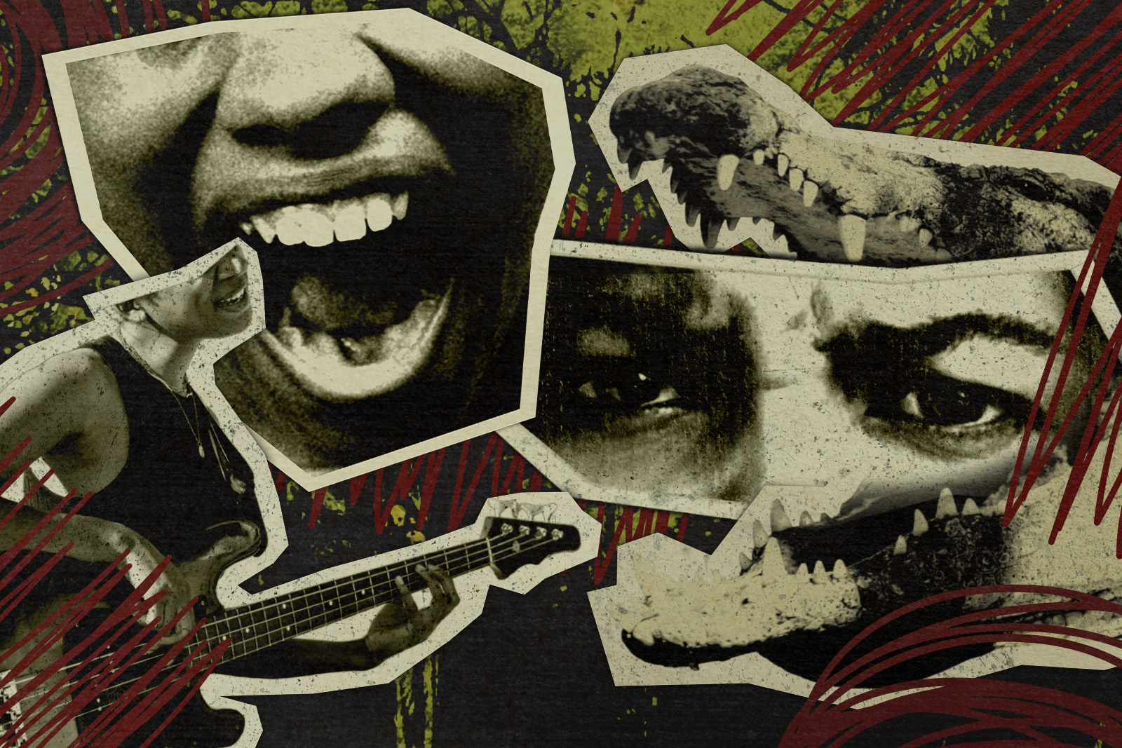 Visual/Digital mixed media art for El Ciclón show.