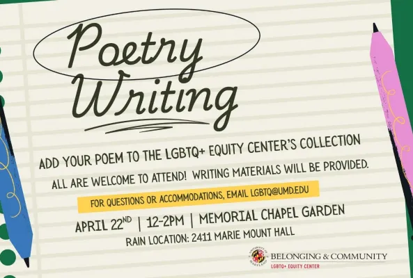 Poetry Writing with the LGBTQ+ Equity Center