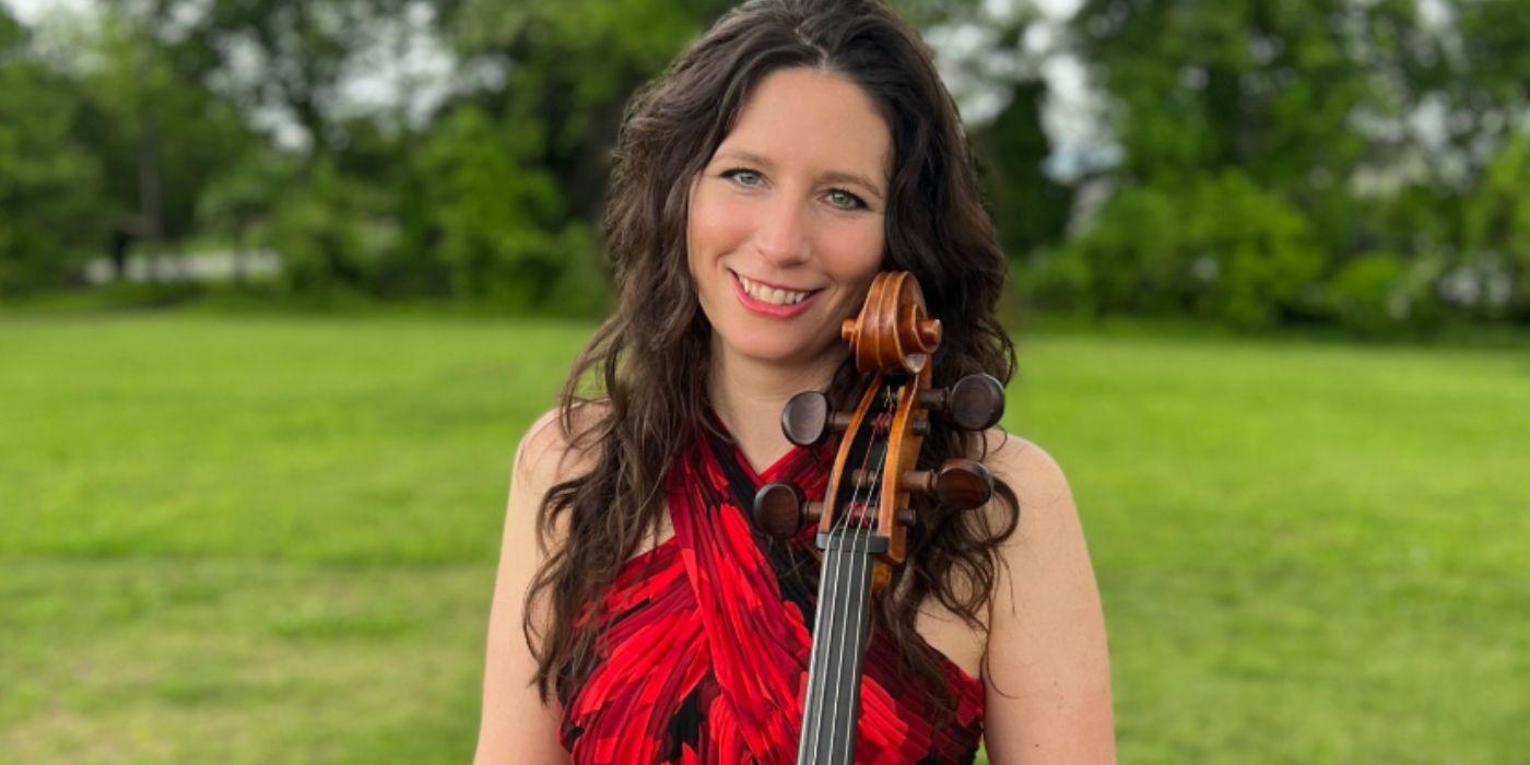 Katie Tertell playing cello