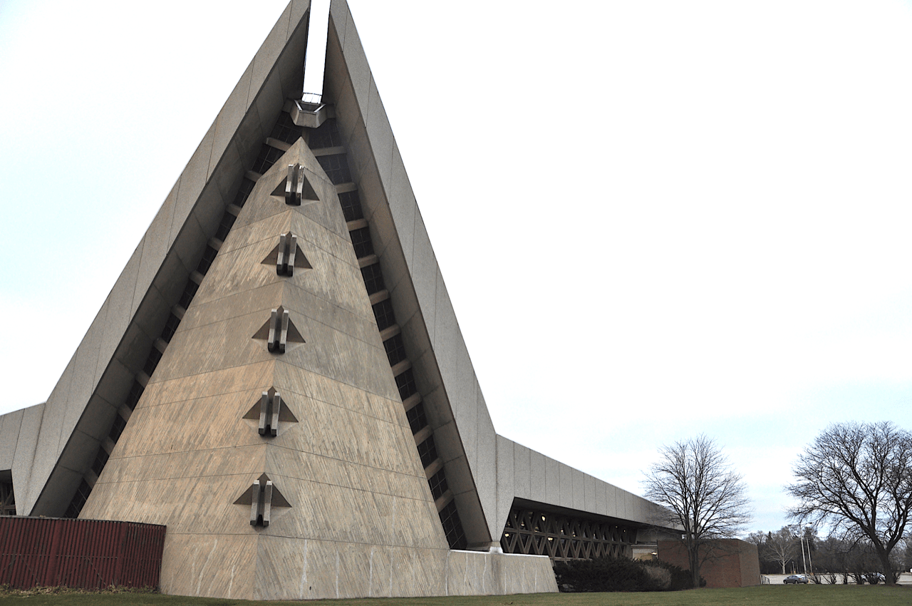 A Synagogue steeple.