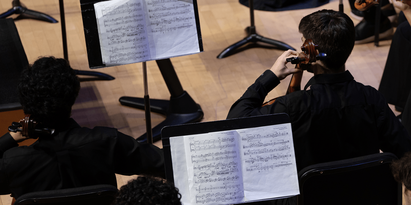 Photo of orchestra members