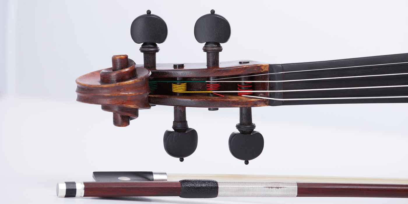 Photo of violin and bow