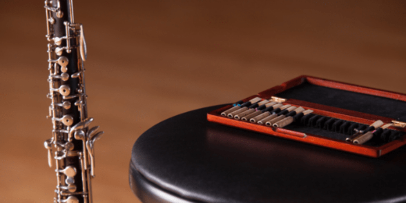 Photo of oboe and reed case