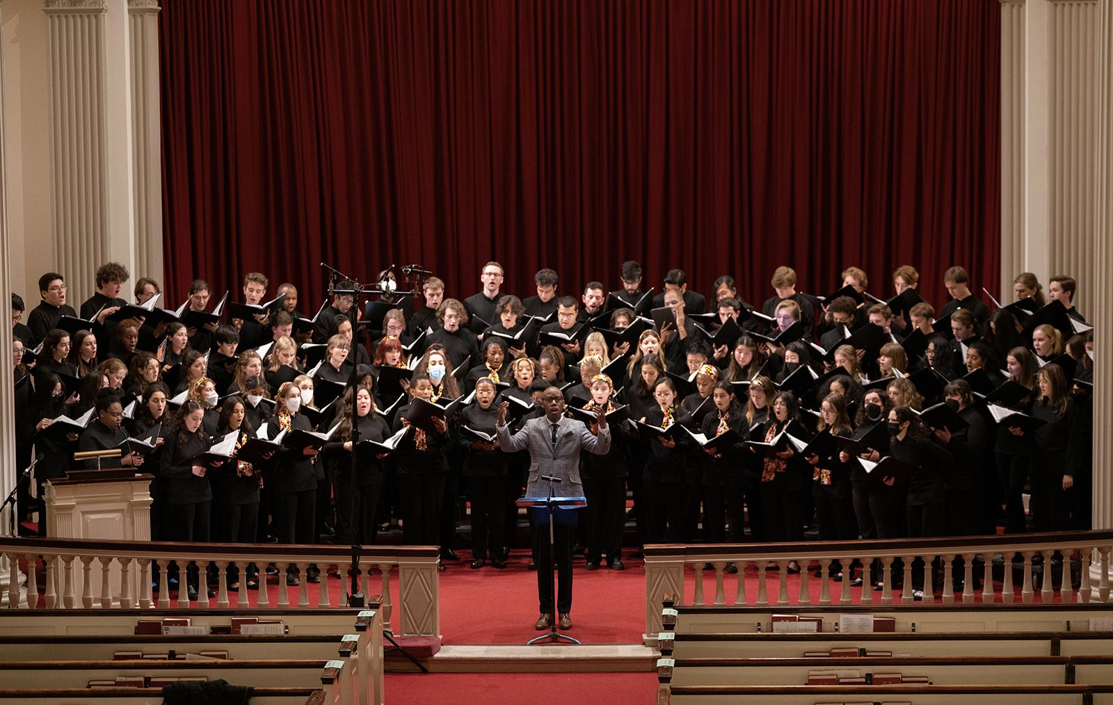 Jason Max Ferdinand and UMD choirs.