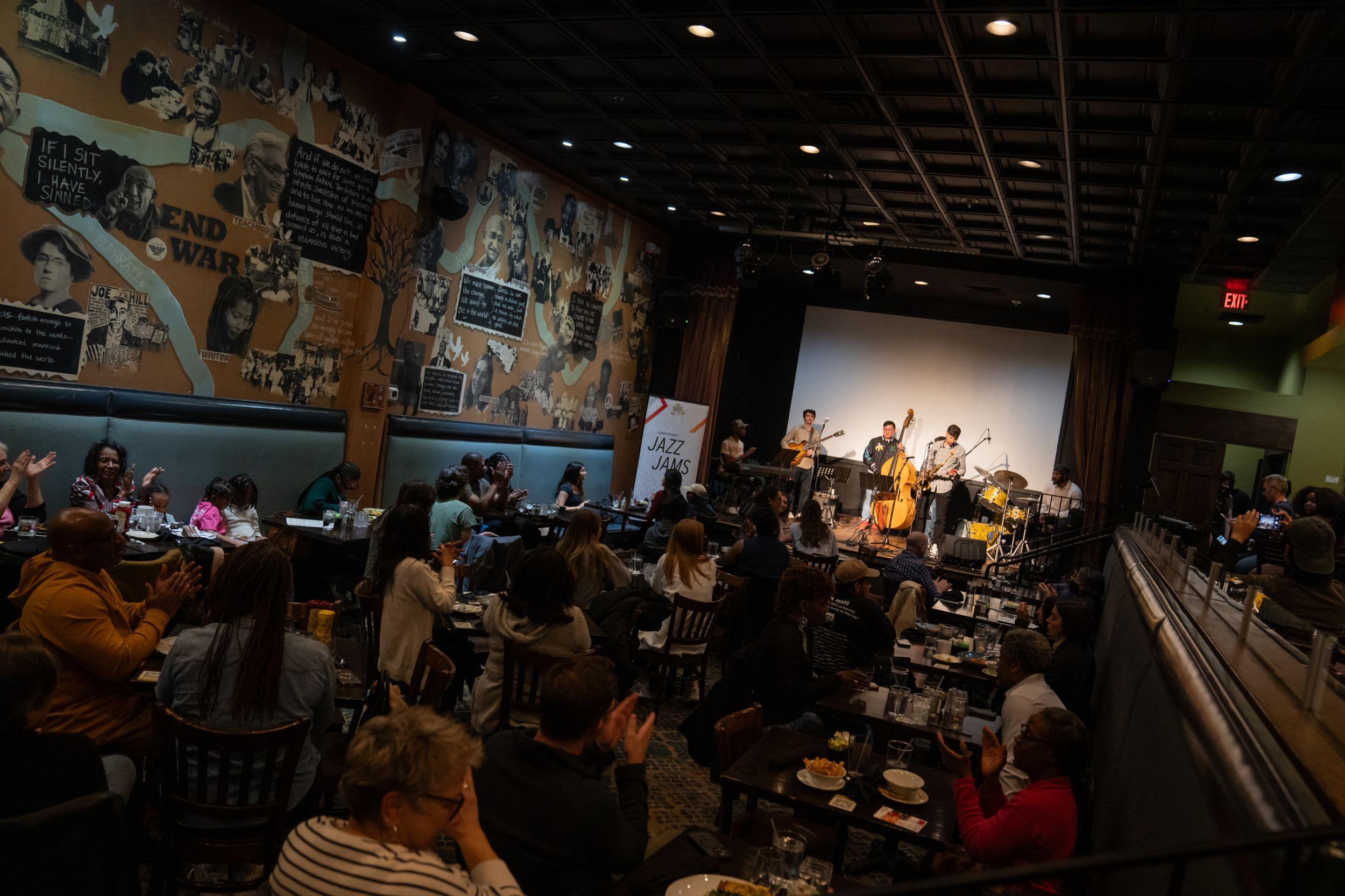 Jazz Jam at Busboys and Poets.
