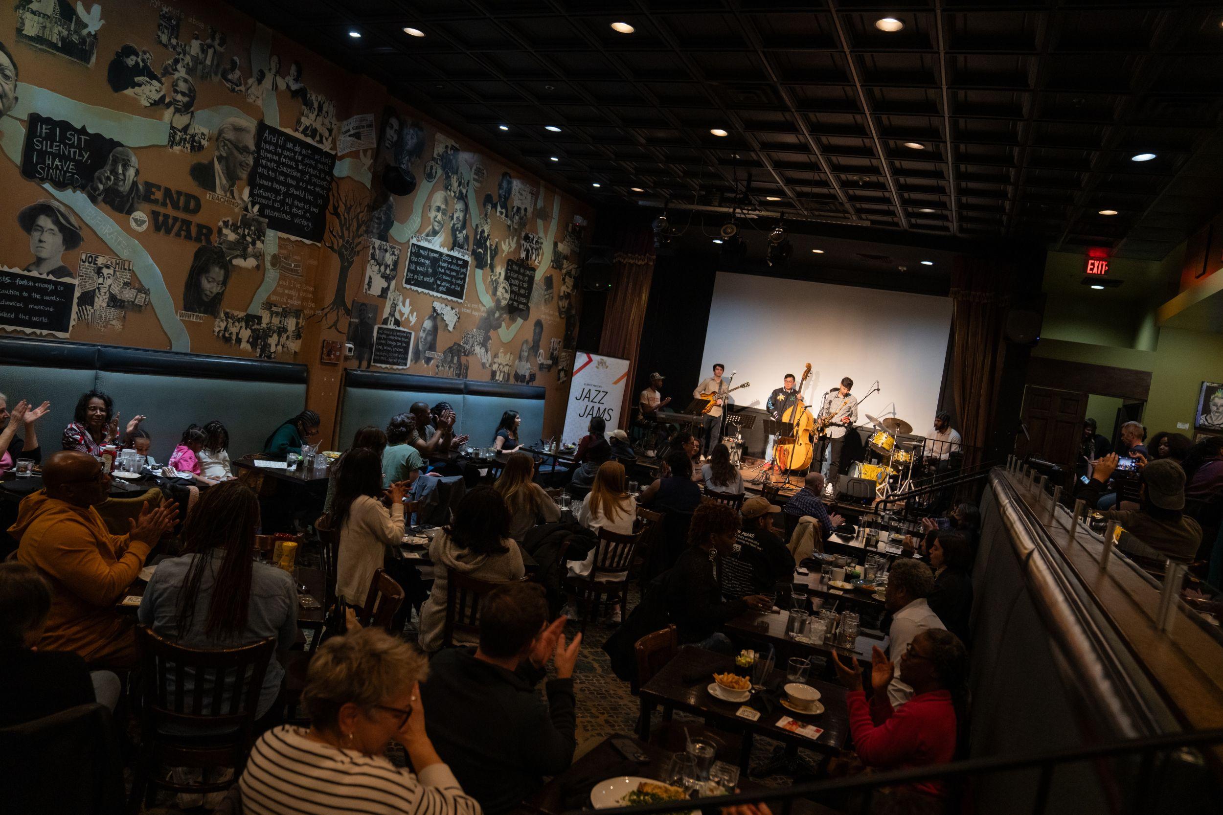 Jazz Jam at Busboys and Poets.