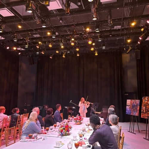 Sadat Arts for Justice and Peace Competition winners luncheon performance